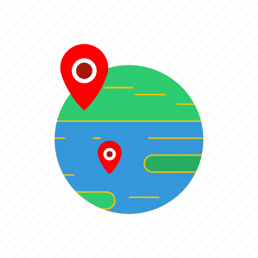 Earth, gps, location on, map icon - Download on Iconfinder