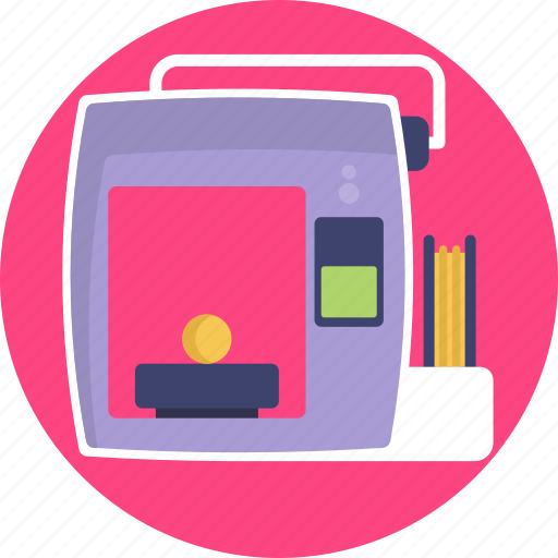 3d, printing, technology, shape, object, machine, cube icon - Download on Iconfinder