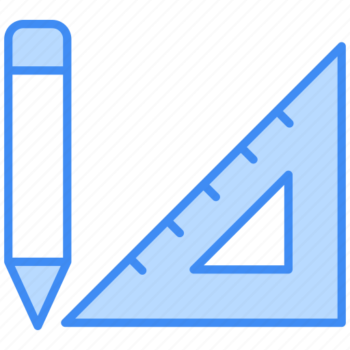 Ruler, tool, scale, pencil, measure, education, geometry icon - Download on Iconfinder