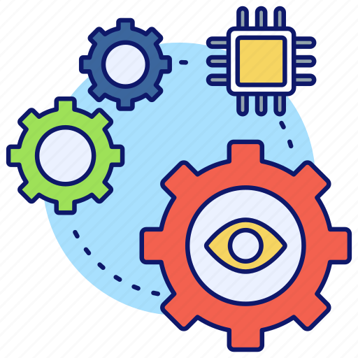 Machine vision, ai, neural-networks, connection, machine-learning, monitor, brain icon - Download on Iconfinder