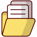 file, document, paper, format, data, extension, folder, storage, file-format