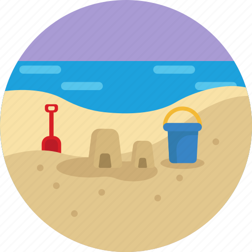 Beach, sand, bucket, shovel, sea icon - Download on Iconfinder
