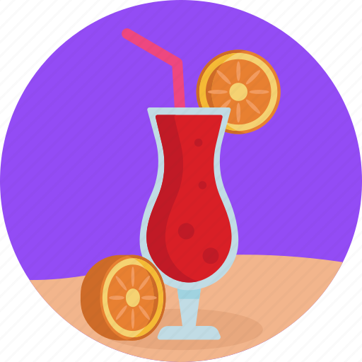 Beach, juice, glass, drink, summer icon - Download on Iconfinder