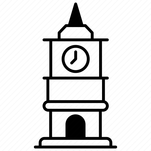 Clock tower, big-ben, building, landmark, architecture, monument, tower icon - Download on Iconfinder