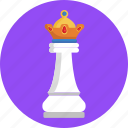 chess, crown, game, piece