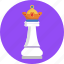 chess, crown, game, piece 