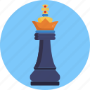 chess, king, crown, royal, strategy