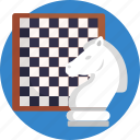 chess, knight, chess board, piece, game