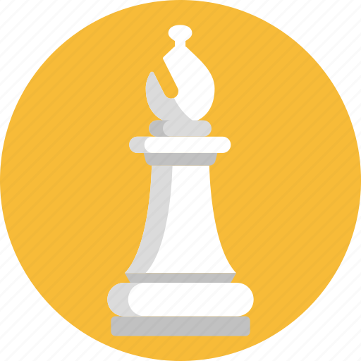 Chess, piece, bishop, game, white icon - Download on Iconfinder