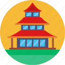 chinese, new, year, house, building