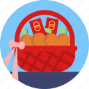 chinese, new, year, gift, basket, party