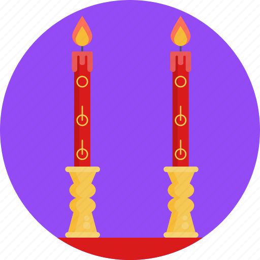Chinese, new, year, candles, decoration, party icon - Download on Iconfinder