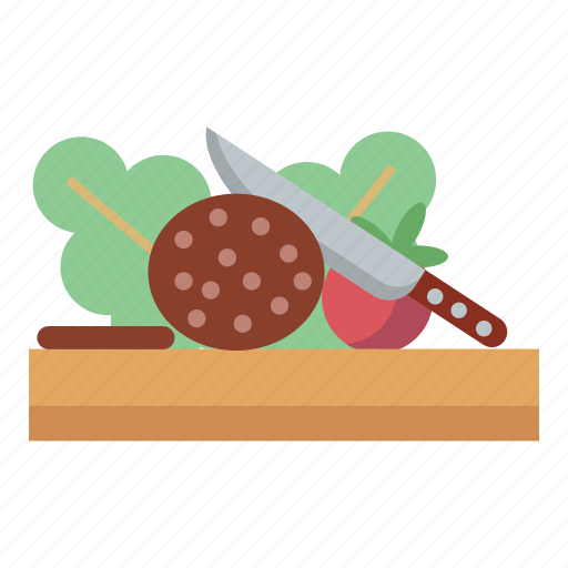 Cooking, food, knife, chopping board, vegetables, meal, kitchen icon - Download on Iconfinder