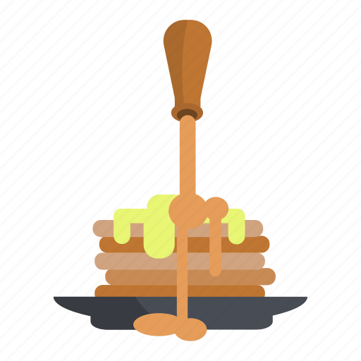 Cooking, pancakes, honey, food, breakfast icon - Download on Iconfinder
