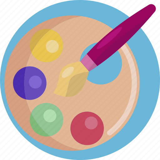 Academy, brush, color, paint, palette icon - Download on Iconfinder