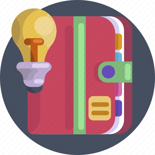 Creative, idea, book, address, diary, journal, notebook icon - Download on Iconfinder
