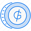 guarani, money, coin, currency, cash, paraguay, finance, euro, paraguayan, coins