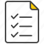 checklist, document, clipboard, menu, paper, file, task, report, business, check 