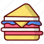 sandwich, food, bread, fast-food, meal, breakfast, burger, junk-food, tasty 