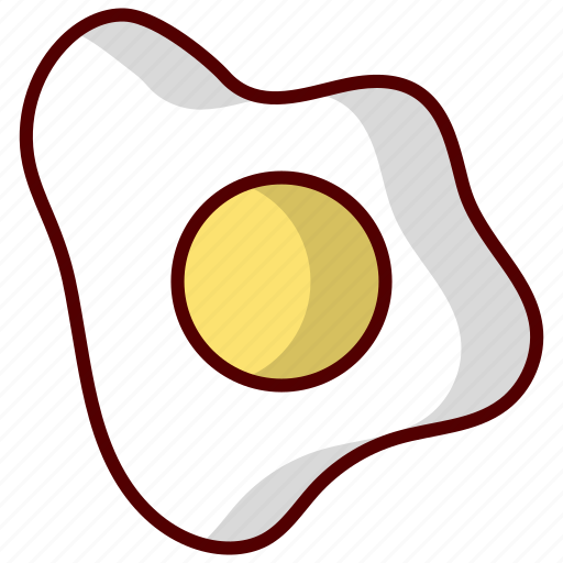 Fried egg, egg, food, breakfast, fried, cooking, meal icon - Download on Iconfinder