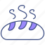 bread loaf, bread, food, bakery, loaf, breakfast, dessert, baguette, meal, bake 