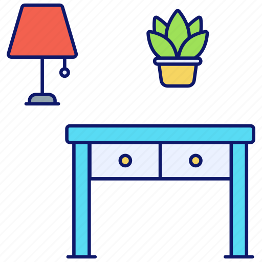 Console table, furniture, drawer, table, desk-table, side-table, wooden-bench icon - Download on Iconfinder
