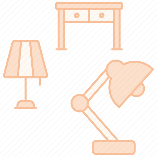 Table lamp, lamp, light, desk-lamp, study-lamp, bulb, furniture icon - Download on Iconfinder