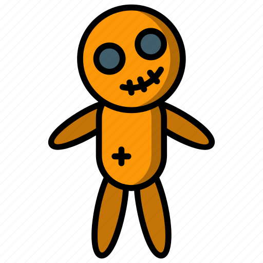 Voodoo doll, dark magic, halloween, spooky, witchcraft, puppet, ritual icon - Download on Iconfinder