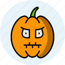 pumpkin, spooky, scary, horror, fear, terror, halloween