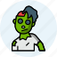 zombie, low-poly, mummy, monster, dracula, ghost, vampire 