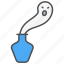 ghost bottle, cocktail, danger, halloween, haunted, scary, skoopy 