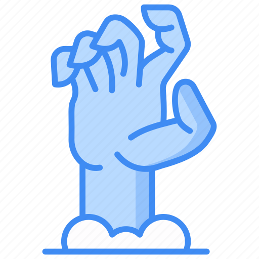 Scary hand, horror, spooky, zombie, terror, ghost, helloween icon - Download on Iconfinder