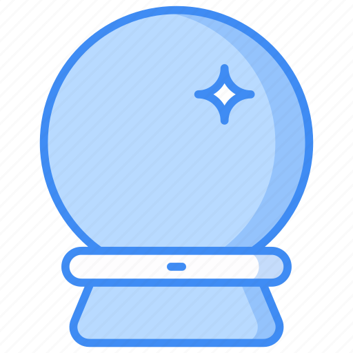 Magic ball, crystal ball, fortune, psychic, dreadful, witch, wizard icon - Download on Iconfinder