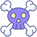 crossbones, skull, danger, skeleton, bones, death, pirate, jolly-roger, caution, dead