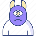 cyclops, monster, spooky, creature, scary, ghost, goofy, horror, halloween, demon