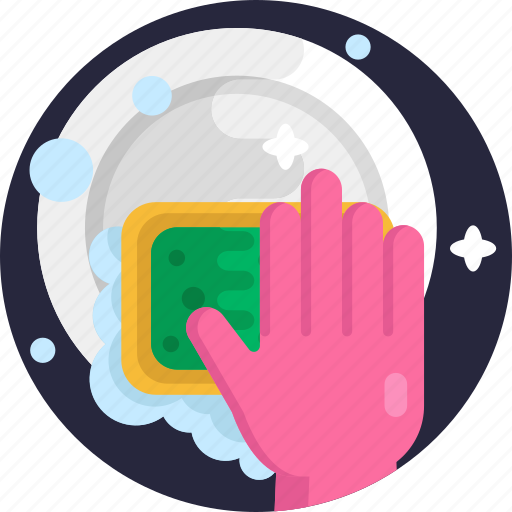 Home, office, cleaning, wash, plates, hygiene icon - Download on Iconfinder