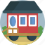 house, home, moveable home, cart 