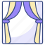 curtains, window, decoration, interior, furniture, room, curtain, home, stage, house 