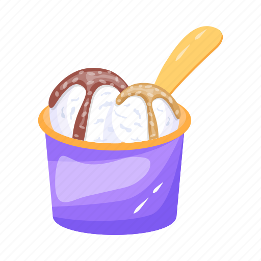Ice cream, dessert scoops, dessert bowl, gelato, frozen dessert icon - Download on Iconfinder