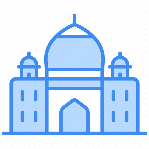 Taj mahal, landmark, india, monument, building, agra, indian icon - Download on Iconfinder