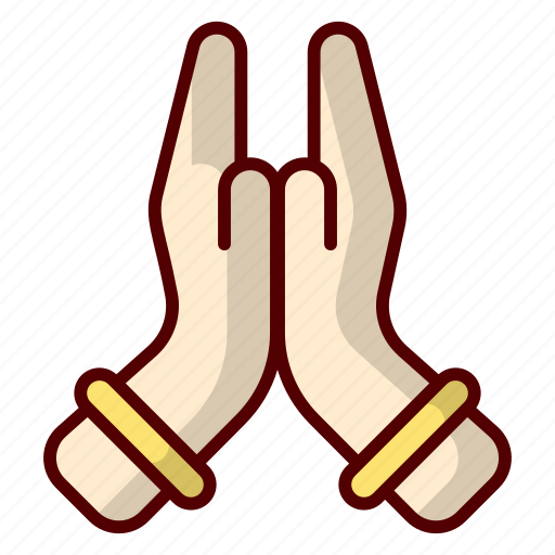 Namaste, people, indian, person, welcome, man, character icon - Download on Iconfinder