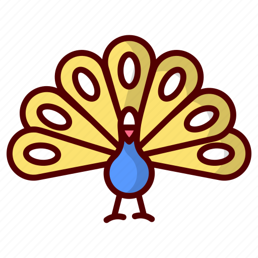 Peacock, bird, animal, nature, wildlife, indian, zoo icon - Download on Iconfinder