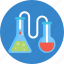 laboratory, volumetric flask, conical flask, experiment, research, chemistry, lab 
