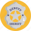 badge, achievement, police, law, sheriff 