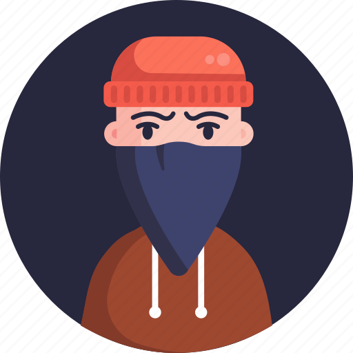 Criminal, male, thief, avatar icon - Download on Iconfinder
