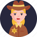 security, safety, protection, female, woman, sheriff, police