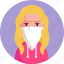 woman, wearing, avatar, profile, criminal 