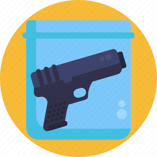 Law, evidence, gun, crime, police, pistol icon - Download on Iconfinder