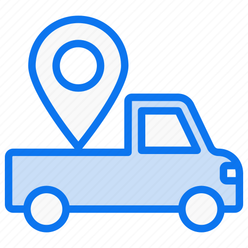 Location, truck, transport, delivery-truck-location, van-location, delivery, truck-destination icon - Download on Iconfinder