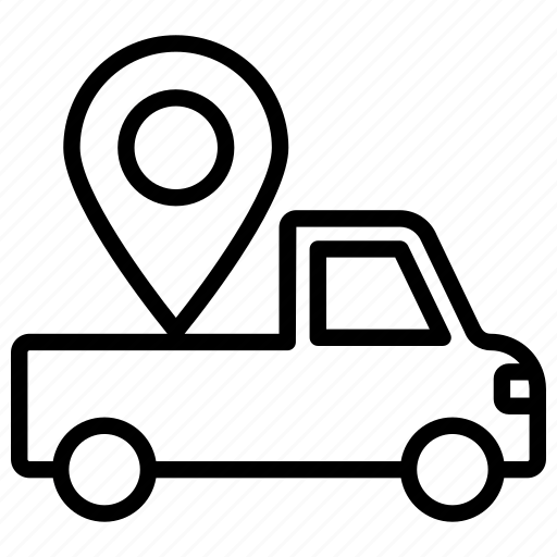 Location, truck, transport, delivery-truck-location, van-location, delivery, truck-destination icon - Download on Iconfinder